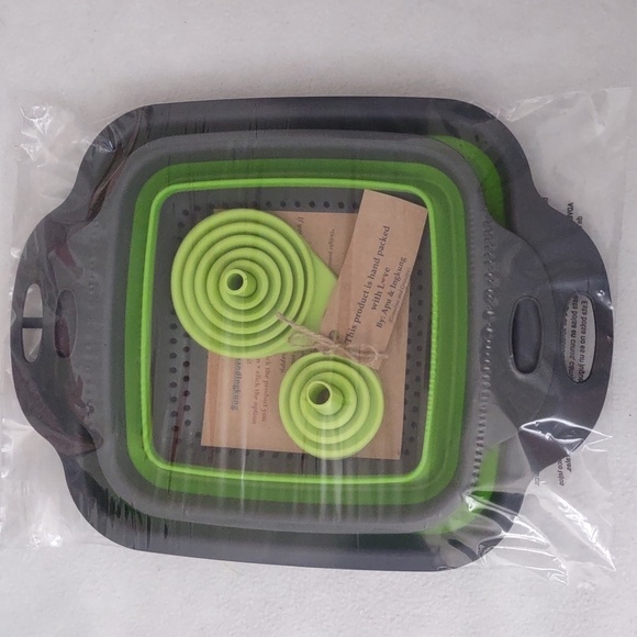 EXTRA Large Foldable Colander SET with FREE Funnel - Picture 10 of 10